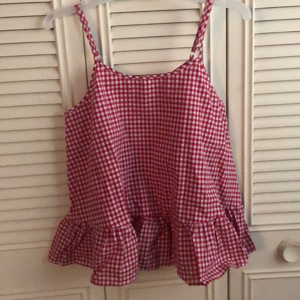 checkered tank top